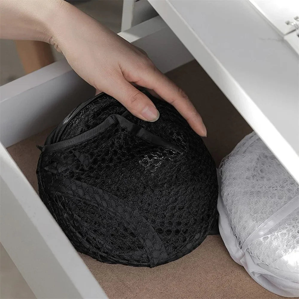 Canasto Plegable para Ropa Sucia con Funda de Malla