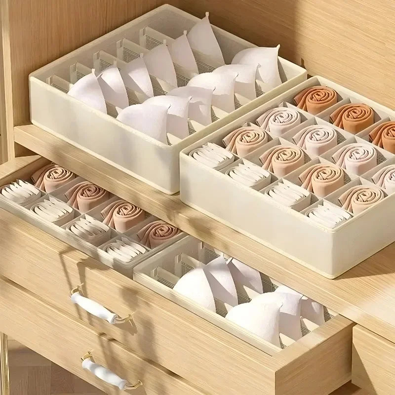 Organizador de Cajones Plegable para Ropa Interior, Medias y Corpiños