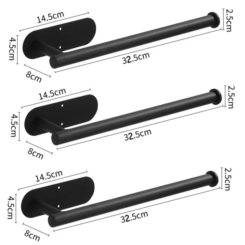 Portarrollos de Pared Autoadhesivo de Acero Inoxidable para Cocina y Baño