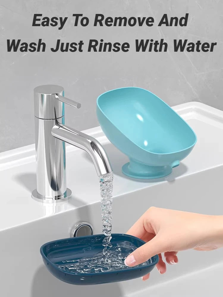 Jabonera Autodrenante con Ventosa para Baño y Cocina
