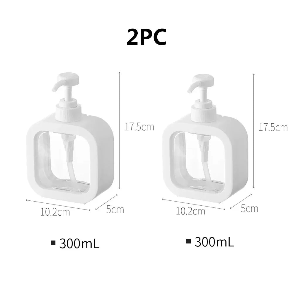 Dispensador de jabón líquido recargable con pico bombeador, 300/500 ml