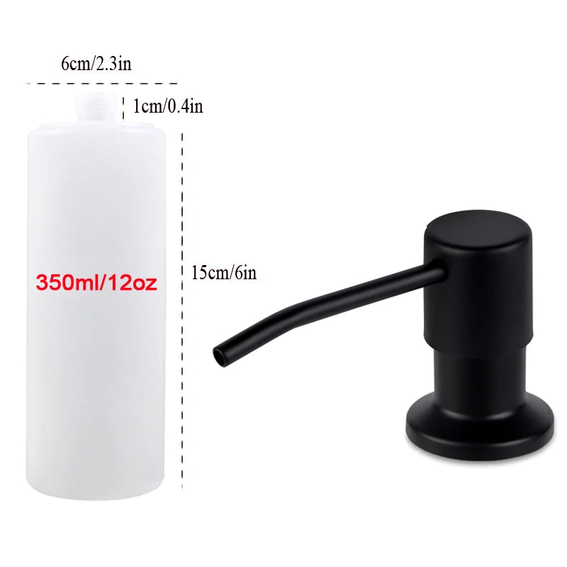 Dispenser de Jabón Líquido para Pileta de Cocina con Kit de Extensión