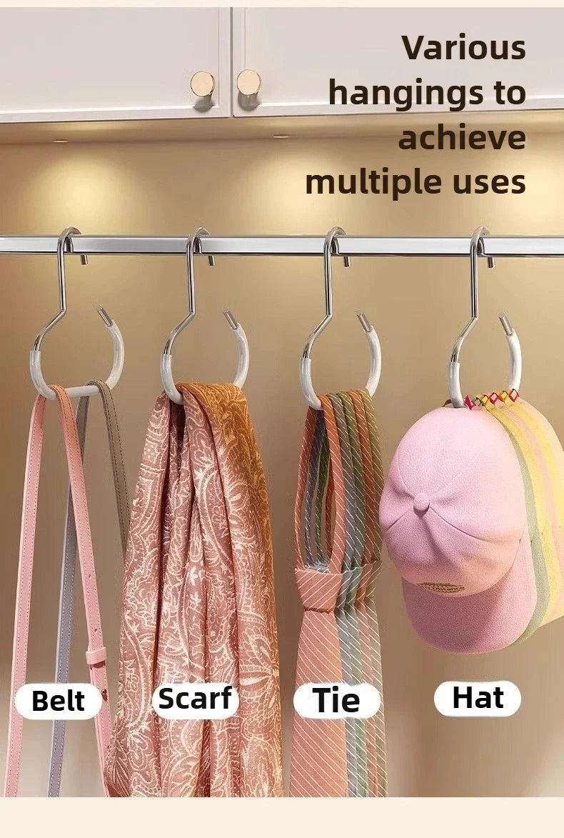 Percha Circular Multifunción para Gorras, Bufandas y Corbatas