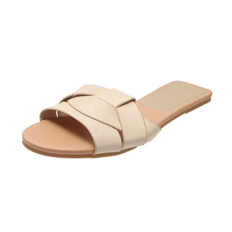 Sandalias Slide de Mujer Color Liso Verano
