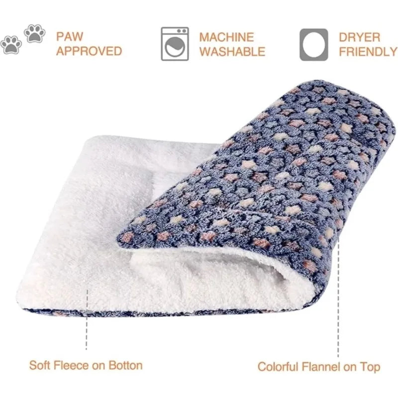 Colchoneta Acolchada Cálida y Suave para Gatos y Perros Pequeños y Medianos