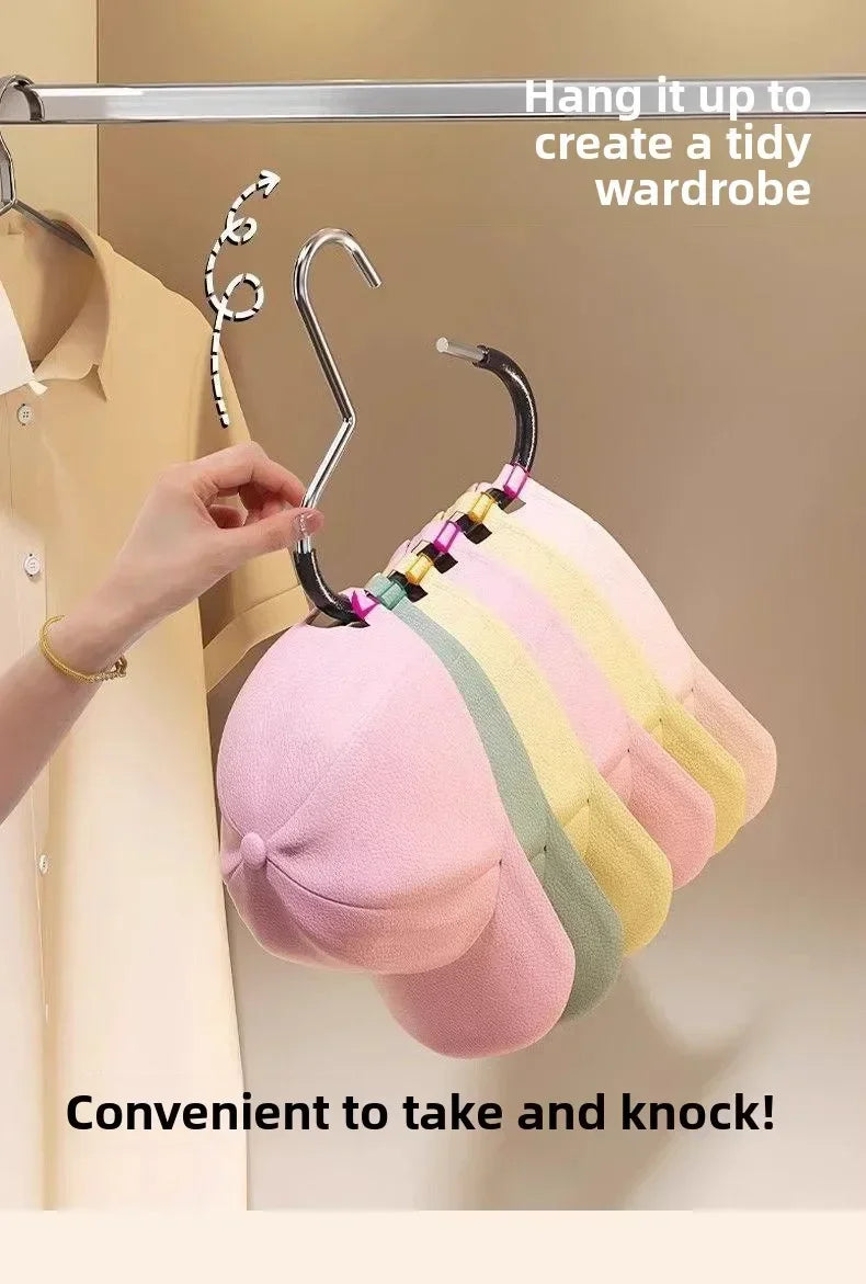 Percha Circular Multifunción para Gorras, Bufandas y Corbatas