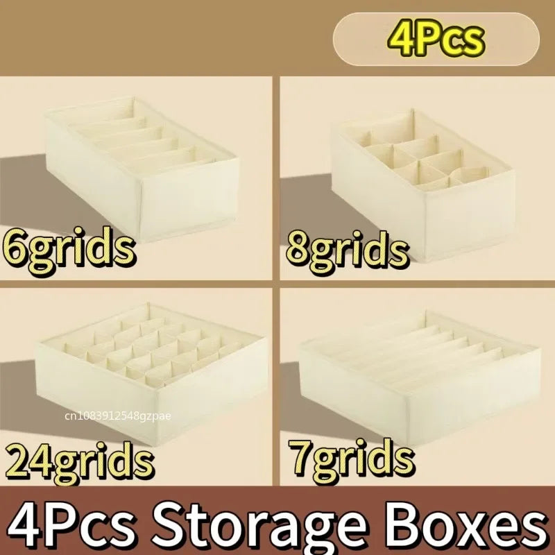 Organizador de Cajones Plegable para Ropa Interior, Medias y Corpiños