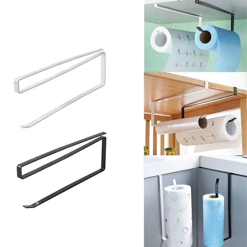Portarrollos de Cocina sin Perforación con Soporte Colgante
