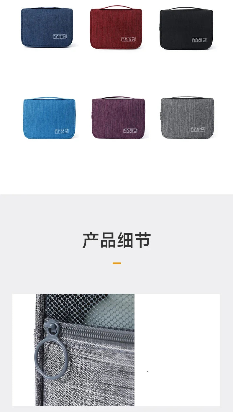 Neceser de Viaje Impermeable Oxford con Gancho para Colgar