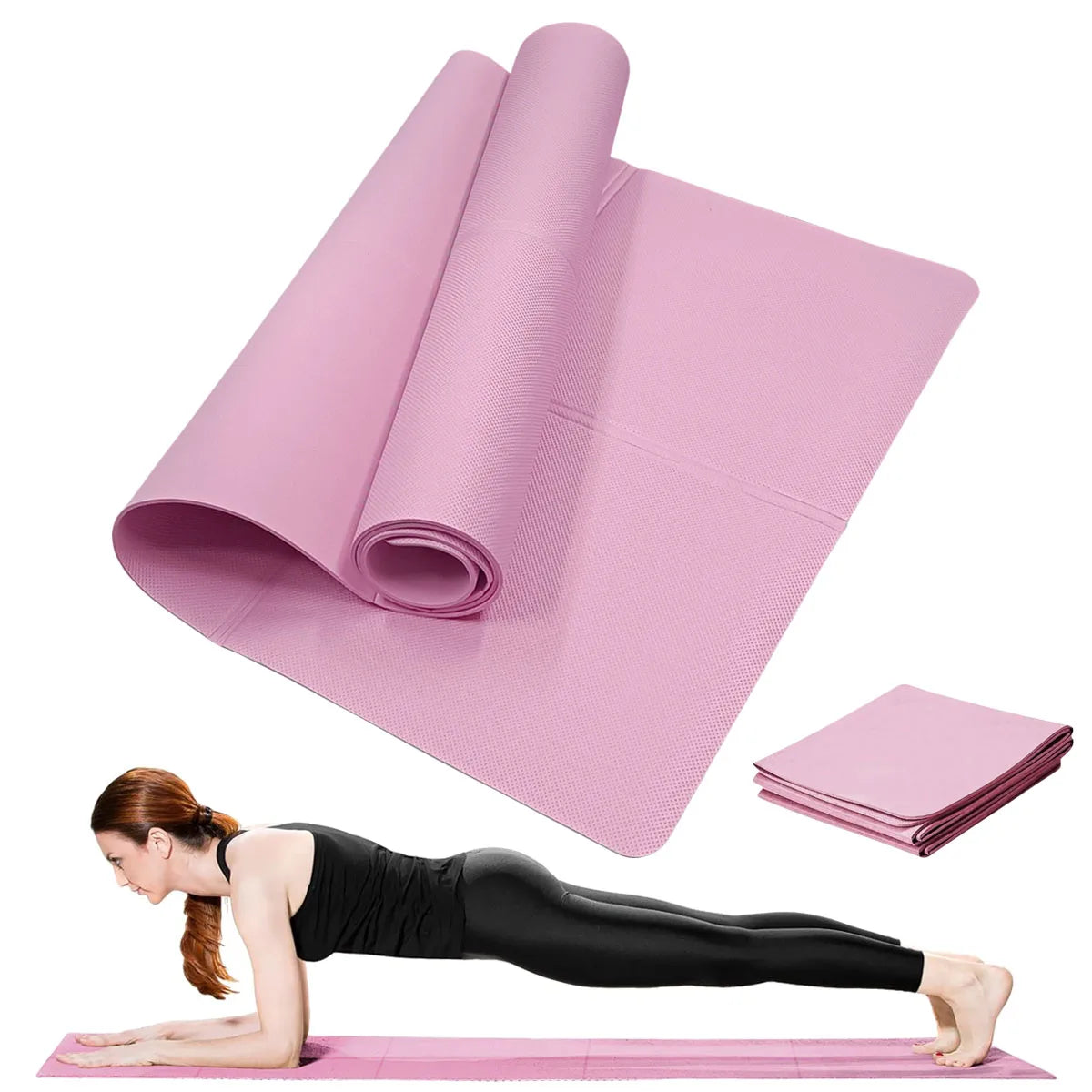 Mat de Yoga Antideslizante EVA 4mm para Fitness y Pilates