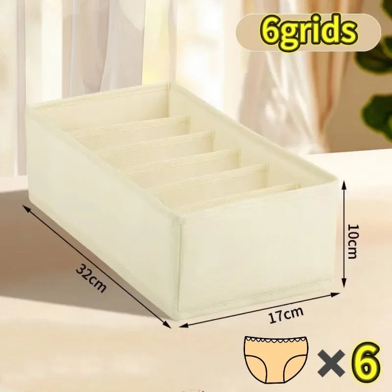Organizador de Cajones Plegable para Ropa Interior, Medias y Corpiños
