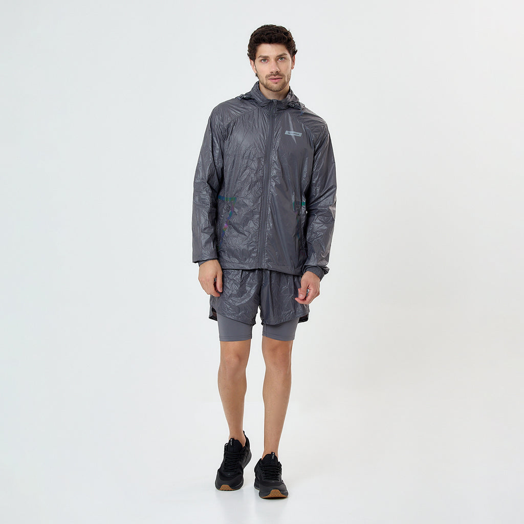 Short Running Topper 2 En 1 Crinkled Hombre